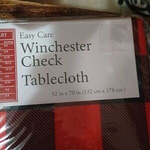 NWT Winchester Check Tablecloth Easy Care